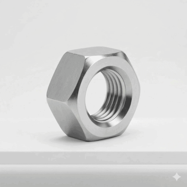 500un. PORCA SEXTAVADA 3/8-16UNC INOX A2 - DIN 934 IMP - Imagem 2